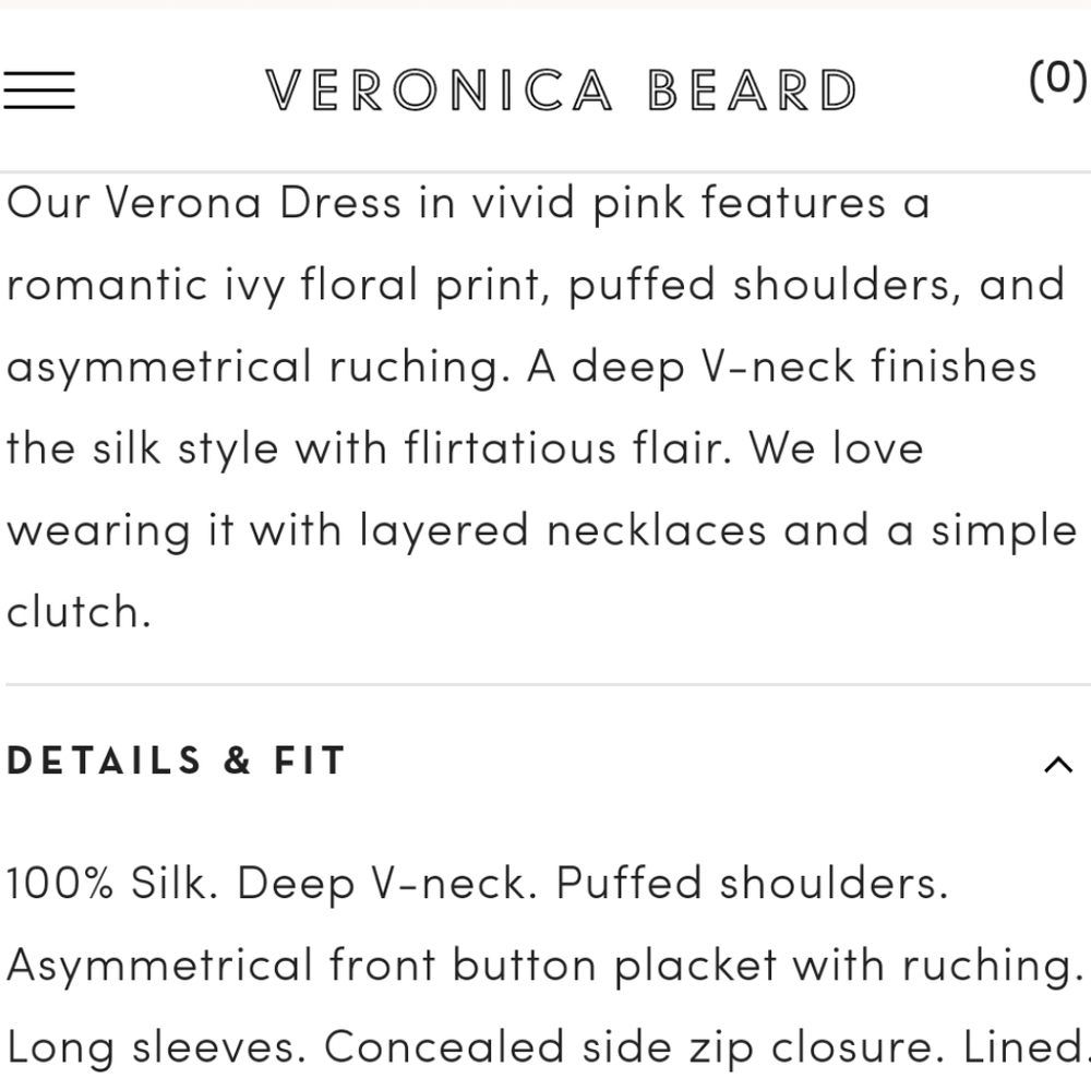 NWT Veronica Beard silk fuchsia Verona dress - Picture 8 of 8